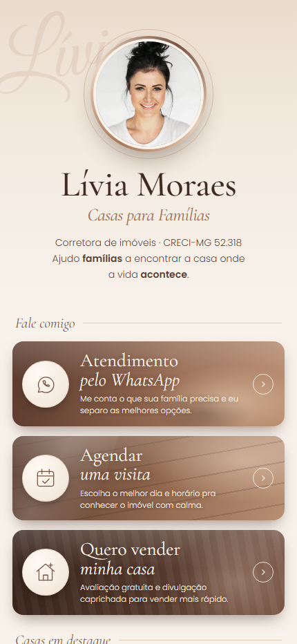 Casas para Famílias · Aconchego